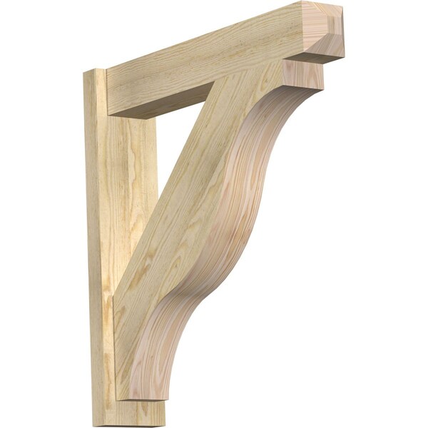 Ekena Millwork Funston Rough Sawn Craftsman Outlooker, Douglas Fir, 6"W x 30"D x 30"H OUT06X30X30FST04RDF - main